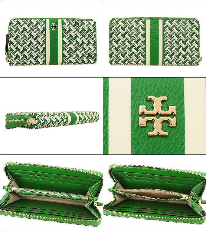 トリーバーチ TORY BURCH 財布 長財布 64279 0320 エメラルドグリーン