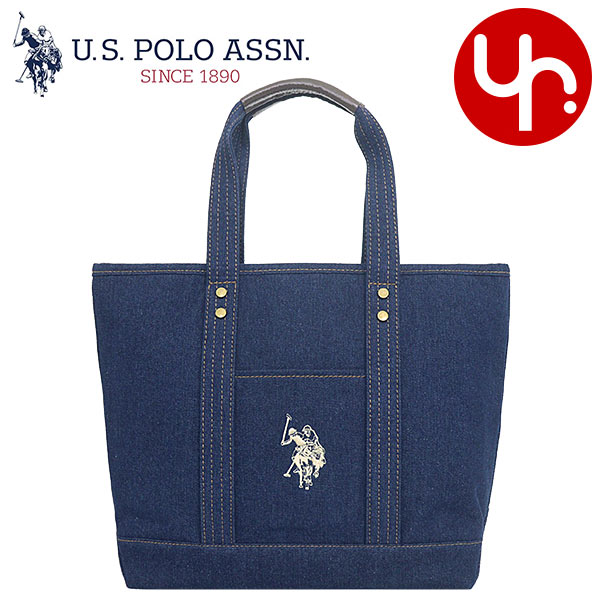 ユーエスポロアッスン U.S.POLO ASSN. バッグ トートバッグ USPA2651 デニム×デニム キャンバス ロゴ トート バッグ M  レディース