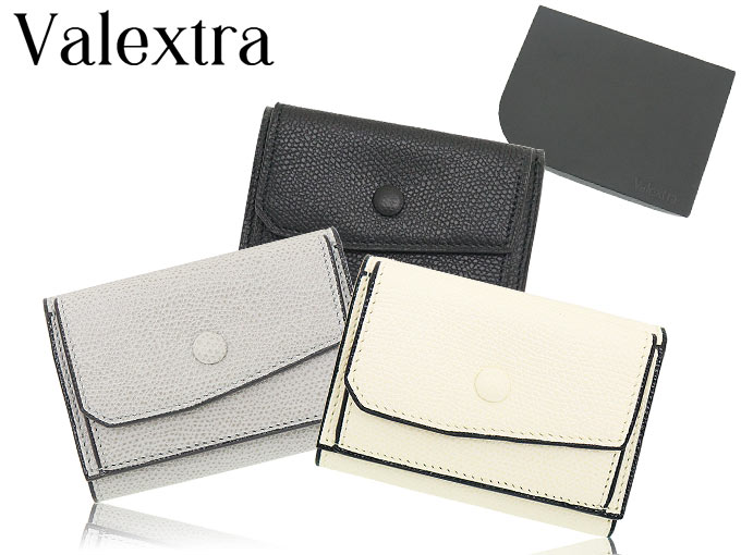 75%OFF!】 新品 VALEXTRA ヴァレクストラ 三つ折り財布 ウォレット