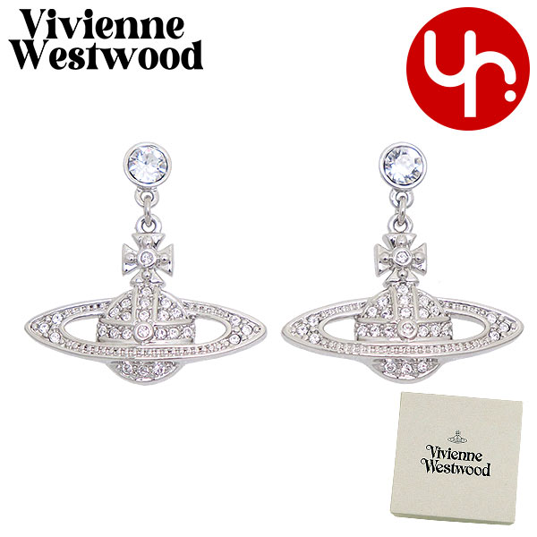 Yahoo! Yahoo!ショッピング(ヤフー ショッピング)ヴィヴィアン ウエストウッド Vivienne Westwood アクセサリー ピアス 62020025 Pシルバー ミニ バス レリーフ ドロップ オーブ ラインストーン レディース