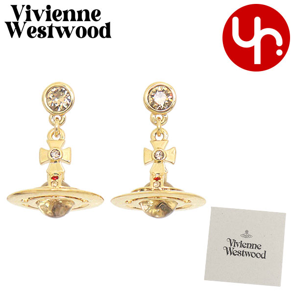 Yahoo! Yahoo!ショッピング(ヤフー ショッピング)【48時間限定ポイント5％】ヴィヴィアン ウエストウッド Vivienne Westwood アクセサリー ピアス 62020032 ゴールド プチ オーブ ラインストーン ピア