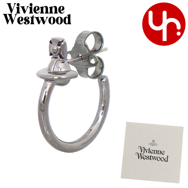 Yahoo! Yahoo!ショッピング(ヤフー ショッピング)ヴィヴィアン ウエストウッド Vivienne Westwood アクセサリー ピアス 6203008D ガンメタル ヴェラ オーブ シングル フープ ピアス メンズ レディース