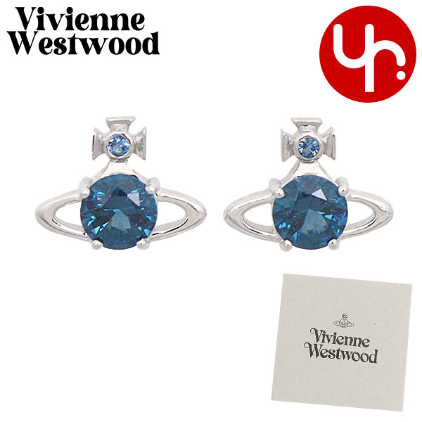 Yahoo! Yahoo!ショッピング(ヤフー ショッピング)【24時間限定ポイント10％】ヴィヴィアン ウエストウッド Vivienne Westwood アクセサリー ピアス 62010070 Pシルバー×ブルー レイナ オーブ ライン