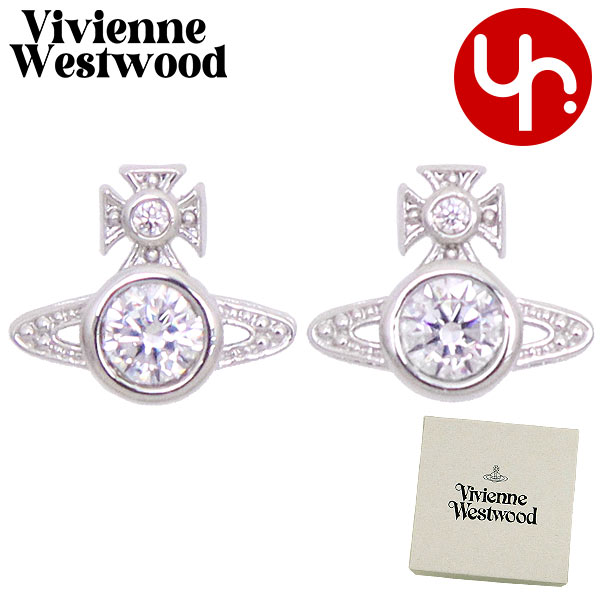 Yahoo! Yahoo!ショッピング(ヤフー ショッピング)【72時間限定ポイント10％】ヴィヴィアン ウエストウッド Vivienne Westwood アクセサリー ピアス 62010220 Pシルバー×ホワイトクリア ロンドン オー