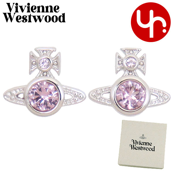Yahoo! Yahoo!ショッピング(ヤフー ショッピング)【48時間限定ポイント10％】ヴィヴィアン ウエストウッド Vivienne Westwood アクセサリー ピアス 62010220 Pシルバー×ピンク ロンドン オーブ ピア