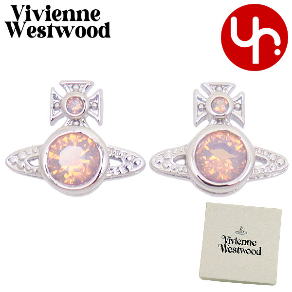 Yahoo! Yahoo!ショッピング(ヤフー ショッピング)【48時間限定ポイント10％】ヴィヴィアン ウエストウッド Vivienne Westwood アクセサリー ピアス 62010220 Pシルバー×ミルキーピーチ ロンドン オー