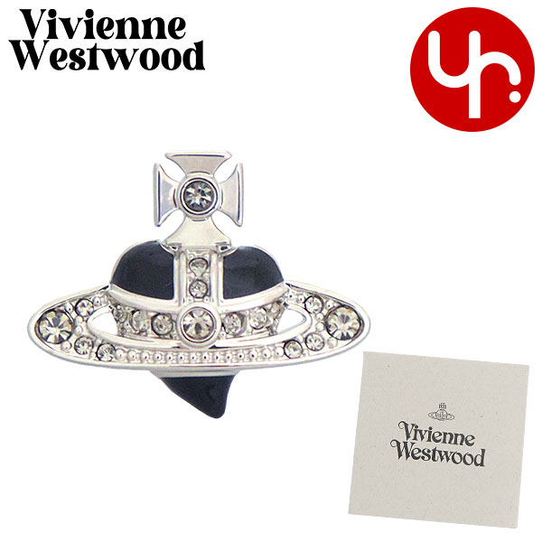 Yahoo! Yahoo!ショッピング(ヤフー ショッピング)【24時間限定ポイント10％】ヴィヴィアン ウエストウッド Vivienne Westwood アクセサリー #6201033R Pシルバー×ブラック ディアマンテ ハート オー