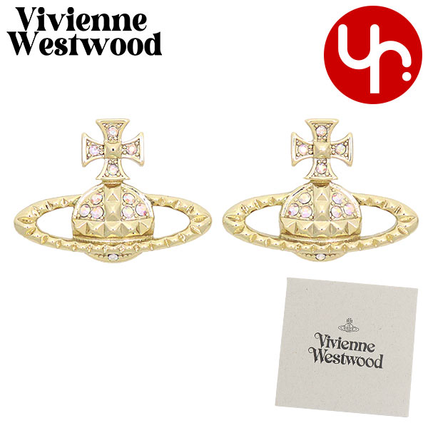 Yahoo! Yahoo!ショッピング(ヤフー ショッピング)【48時間限定ポイント10％】ヴィヴィアン ウエストウッド Vivienne Westwood アクセサリー ピアス #6201035E ゴールド×オーロラ メイフェア スタッズ