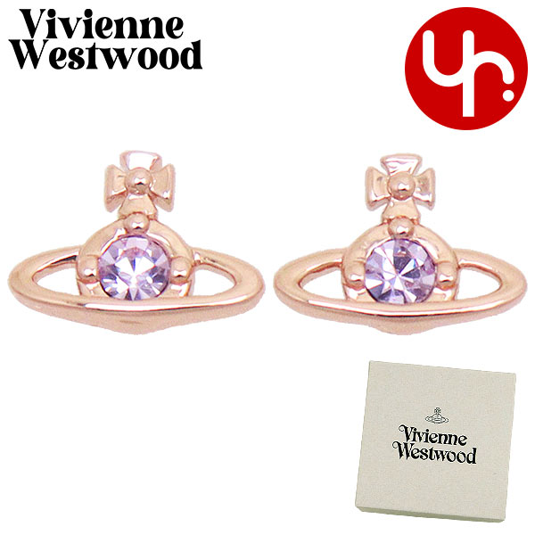 Yahoo! Yahoo!ショッピング(ヤフー ショッピング)ヴィヴィアン ウエストウッド Vivienne Westwood アクセサリー ピアス 62010037 ピンクゴールド×バイオレット ラインストーン ピアス レディース メンズ