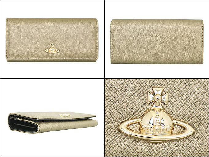 di2 Vivienne Westwood 長財布 レザー グレージュ ヴィヴィアン ウエストウッド Vivienne Westwood 財布 （グレー