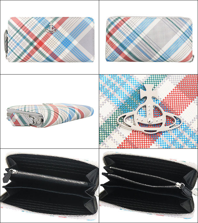 viviennewestwood 二つ折り財布　MADRAS CHECK viviennewestwood 二つ折り財布MADRAS CHECK