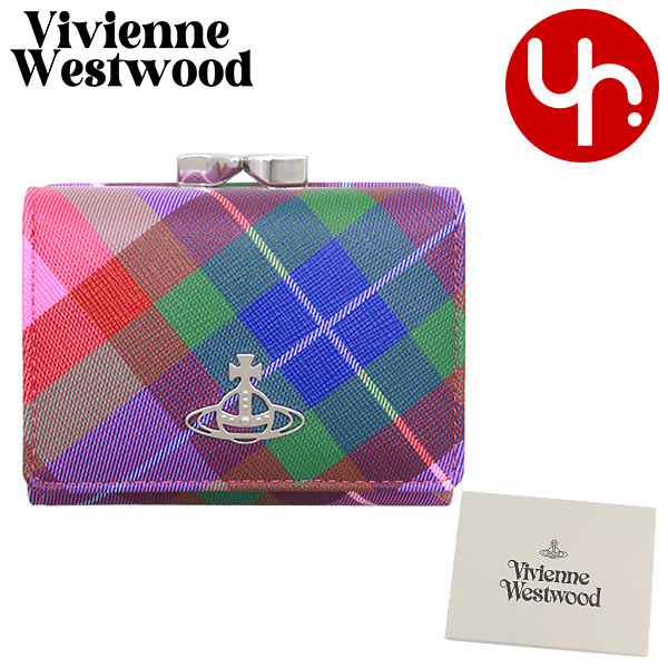 【Vivienne Westwood】新作 タータン 三つ折財布 Vivienne Westwood ヴィヴィアン ウエストウッド 財布 三つ折り