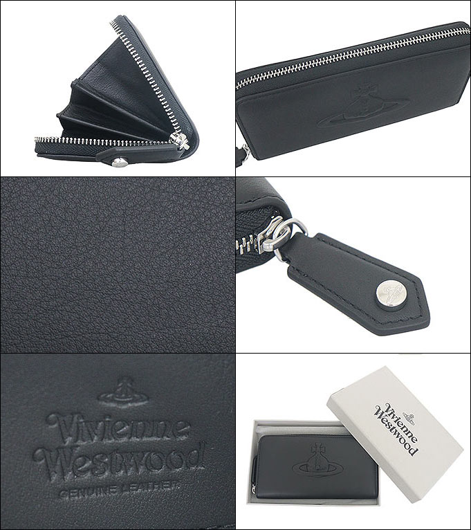 ヴィヴィアンウエストウッド フロウ オーブ ラウンドジップ長財布 黒 ヴィヴィアンウエストウッドVivienne Westwood ラウンドジップ長