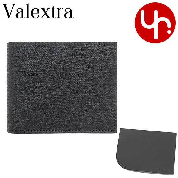 ヴァレクストラ Valextra 財布 二つ折り財布 V8L23 028 カーフ レザー 4 カード...