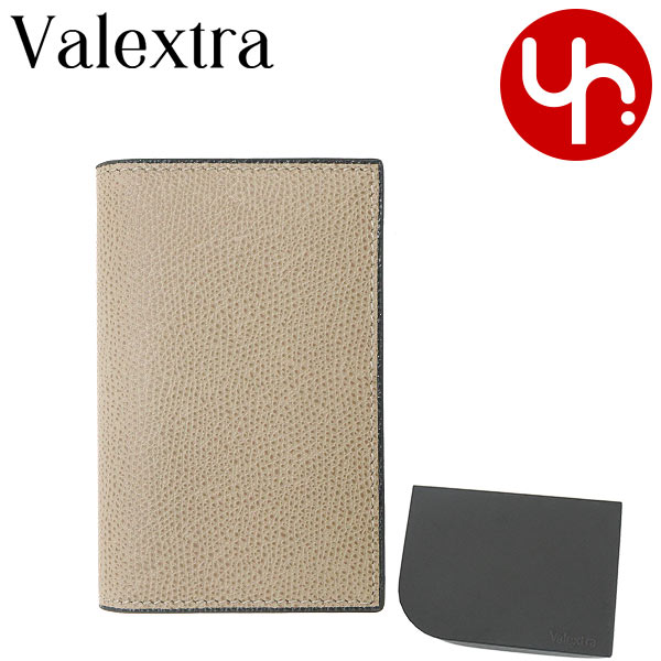 ヴァレクストラ Valextra 小物 カードケース V8L03 028 オイスターグレー カーフ レザー カードケース メンズ｜import-collection-yr