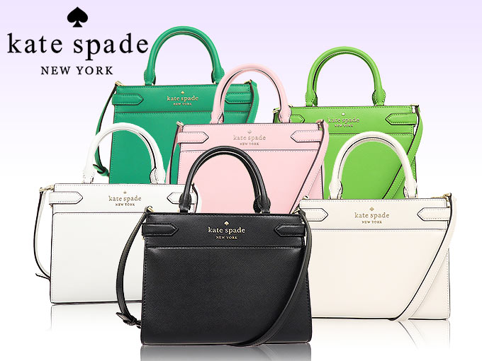 ケイトスペード kate spade バッグ ショルダーバッグ WKRU7097 ブラック ステイシー レザー スモール サッチェル アウトレット  レディース