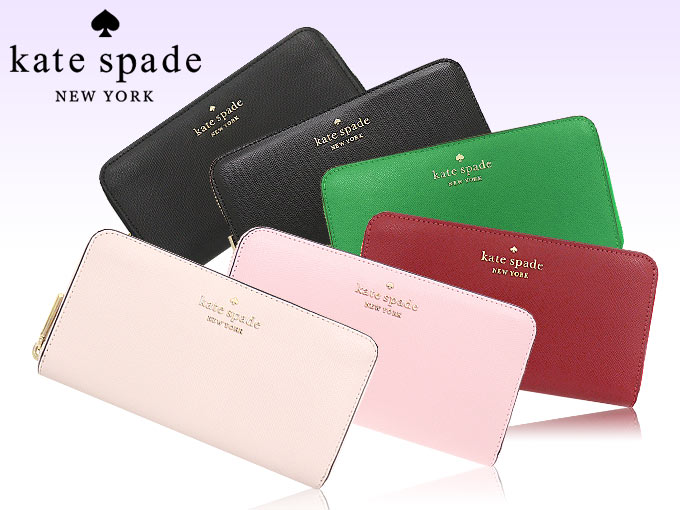 ケイトスペード kate spade 財布 長財布 WLR00130 ダークピーコック