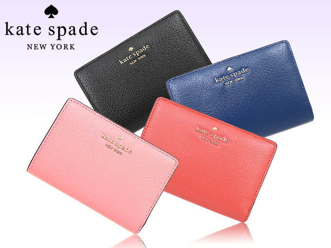 ケイトスペード kate spade 財布 二つ折り財布 WLRU5972 リバーブルー