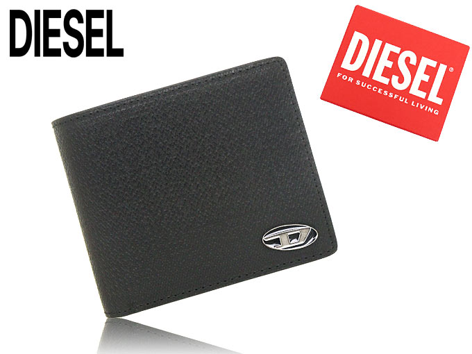 ディーゼル DIESEL 財布 二つ折り財布 X09364 P1101 ブラック