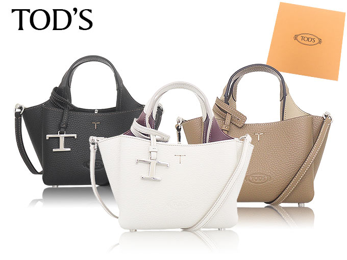 【タイムセール】トッズ TOD'S バッグ ショルダーバッグ XBWAPAFL000 QRI ホワイト カーフ レザー ホットスタンプ マイクロ ハンドバッグ レディース | TOD'S | 03