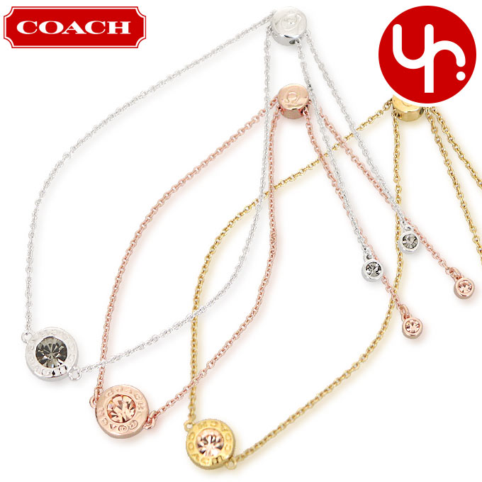 Yahoo! Yahoo!ショッピング(ヤフー ショッピング)コーチ COACH アクセサリー ブレスレット F67072 67072 オープン サークル スライダー パヴェ ロゴ チェーン アウトレット レディース