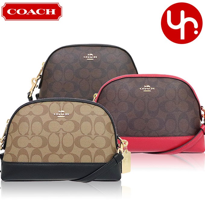 コーチ COACH ドーム型 ショルダー バック シグネチャー F76674 COACH(コーチ) / シグネチャー/ドーム型ショルダーバッグ/PVC