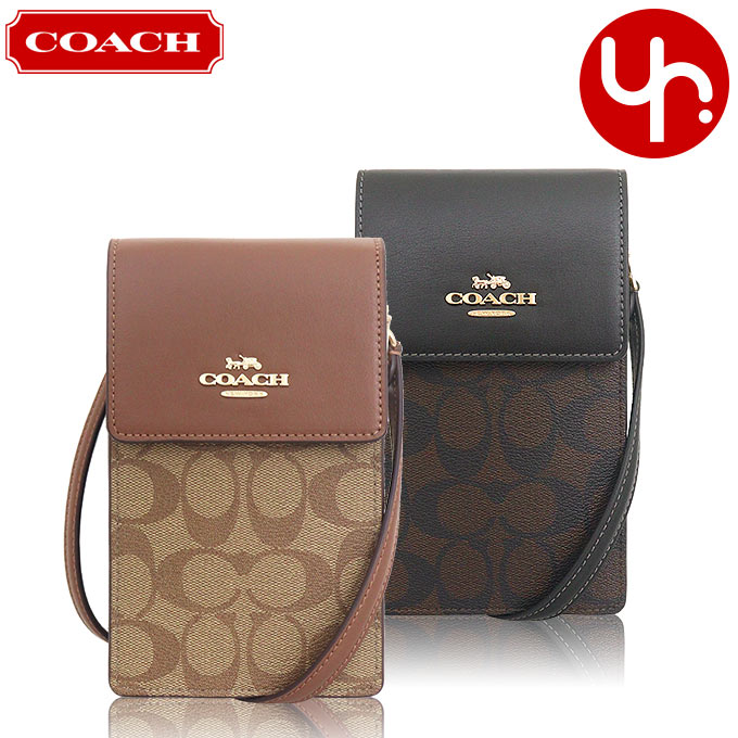 コーチ COACH バッグ ショルダーバッグ FCM234 CM234 シグネチャー PVC レザー ノース サウス フォン クロスボディー  アウトレット レディース