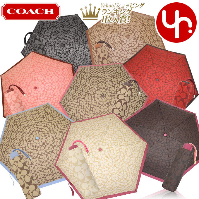 新品未使用 COACH コーチ　シグネチャー　折りたたみ傘 COACH コーチ 小物 折りたたみ傘 F63365 シグネチャー ミニ
