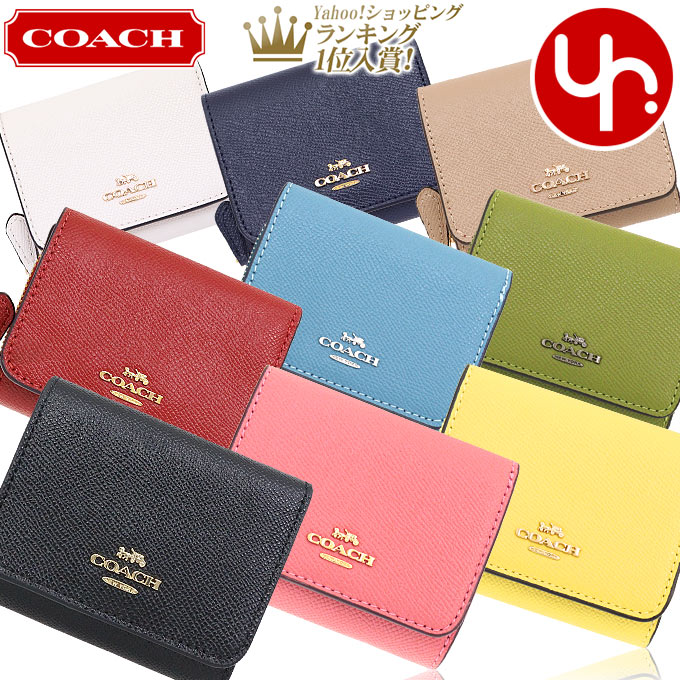 COACH 三つ折り財布 F37968 レッド