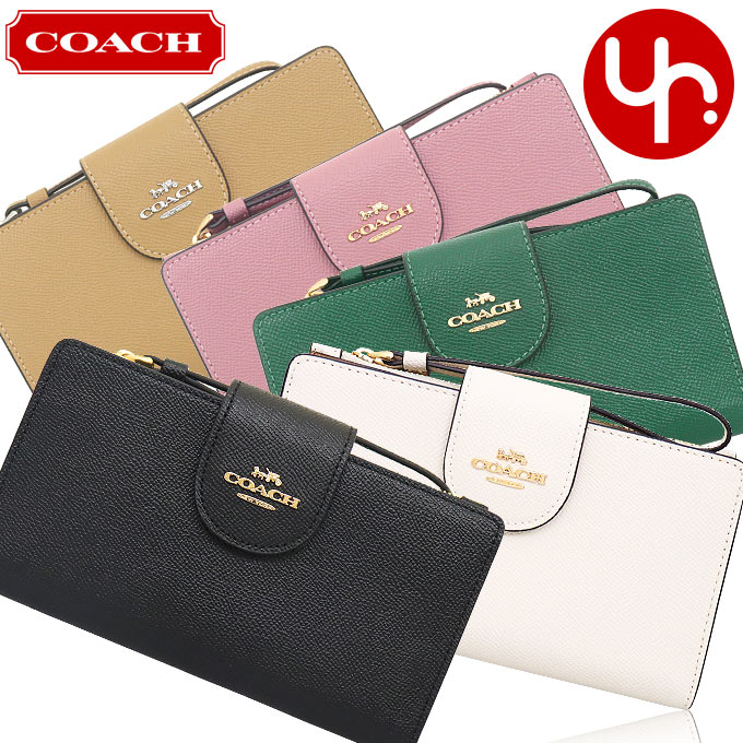 【24時間限定ポイント2％】コーチ COACH 財布 長財布 FC2869 C2869 ラグジュアリー クロスグレーン レザー テック ウォレット  アウトレット レディース