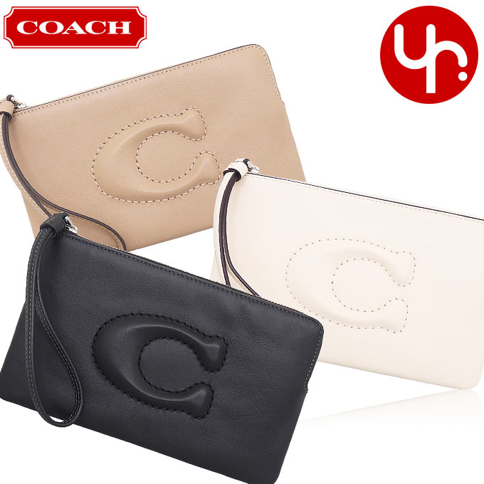 Yahoo! Yahoo!ショッピング(ヤフー ショッピング)【48時間限定ポイント10％】コーチ COACH 小物 ポーチ FCR392 CR392 C ロゴ スムース レザー ラージ コーナー ジップ リストレッ  アウトレット レディース