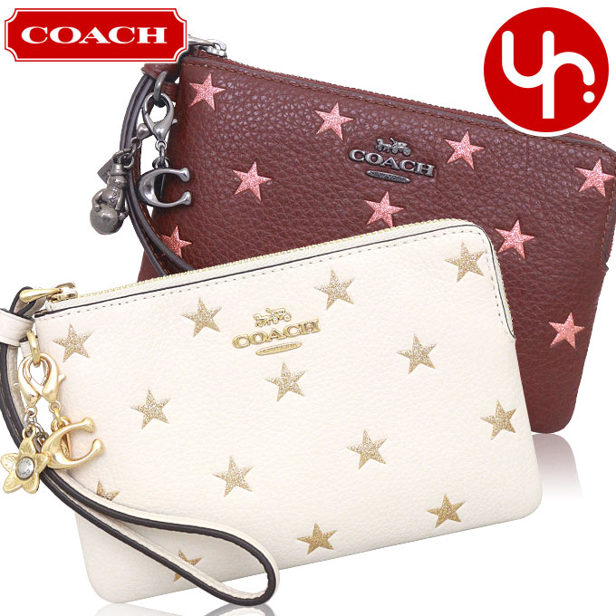 Yahoo! Yahoo!ショッピング(ヤフー ショッピング)コーチ COACH 小物 ポーチ FCX174 CX174 スター プリント レザー リストレット チャーム 3点セット （ボックス付き） アウトレット レディース