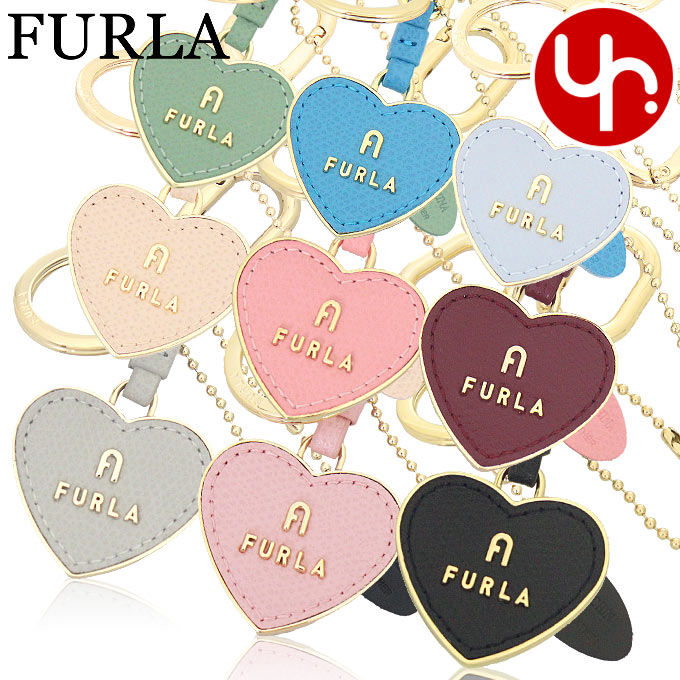 【48時間限定ポイント2％】フルラ FURLA アクセサリー キーホルダー WR00434 AME000 1996S MINERAL GREEN フルラ カメリア ハート キーリング レディ｜インポートコレクションYR