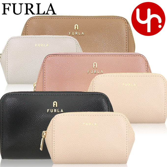 Yahoo! Yahoo!ショッピング(ヤフー ショッピング)【48時間限定ポイント2％】フルラ FURLA 小物 ポーチ WE00453 ARE000 フルラ カメリア グレインレザー コスメティック ケース セット レディース