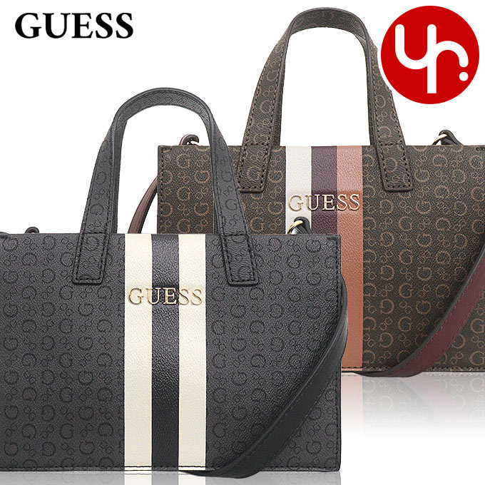ゲス GUESS バッグ ショルダーバッグ SG948281 イネス G モノグラム センターストライプ ミニ トート レディース｜インポートコレクションYR
