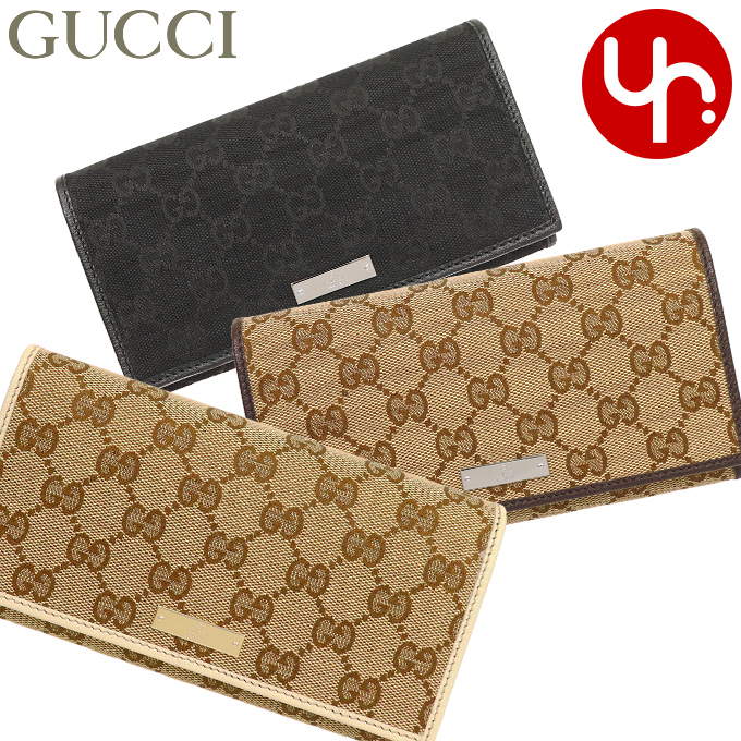 GUCCI グッチ GGキャンバス メタルバー 長財布 244946-