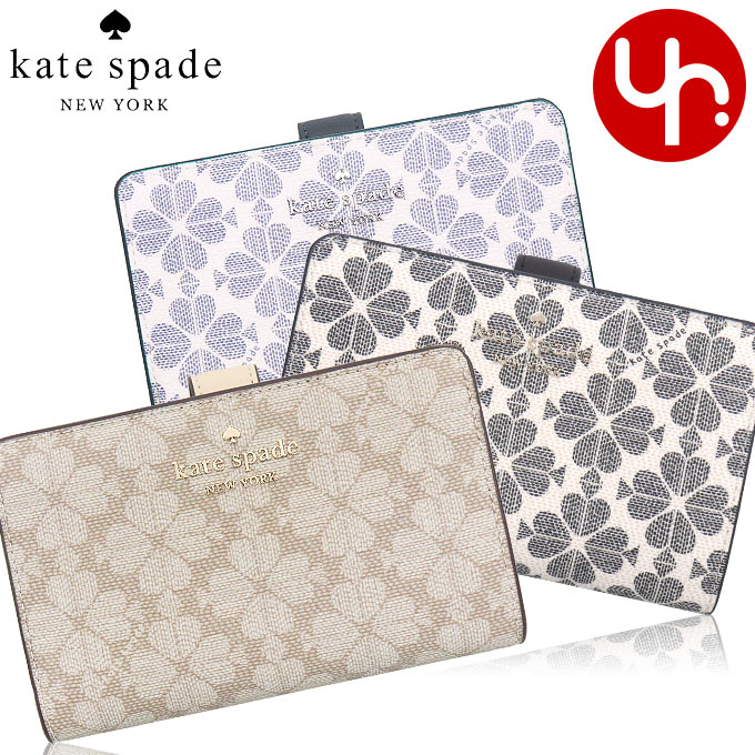 【24時間限定ポイント10％】ケイトスペード kate spade 財布 二つ折り財布 KG488 フラワー PVC キャンバス ミディアム バイフォールド  アウトレット レディース｜import-collection-yr