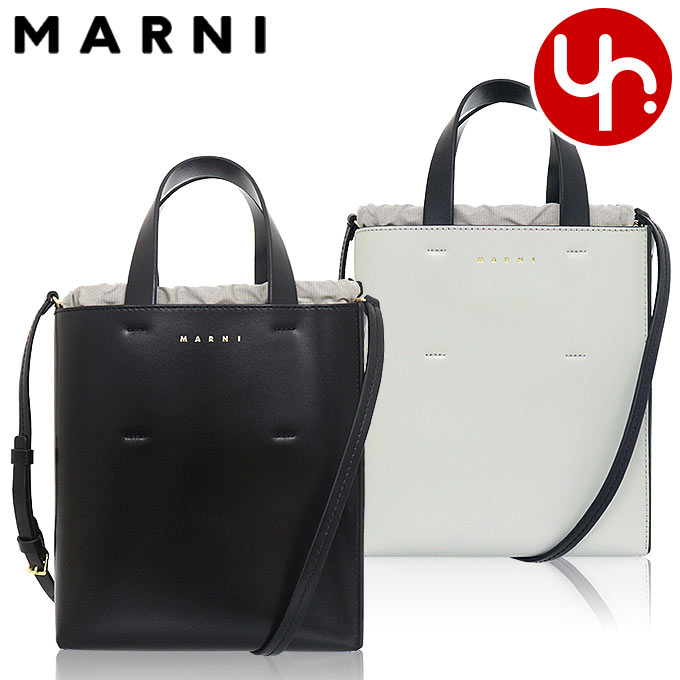 【72時間限定ポイント2％】マルニ MARNI バッグ ショルダーバッグ SHMP0039Y0 LV639 ミュゼオ カーフ レザー ノース サウス ミニ トートバッグ レディース :me mr ba231003 1:インポートコレクションYR