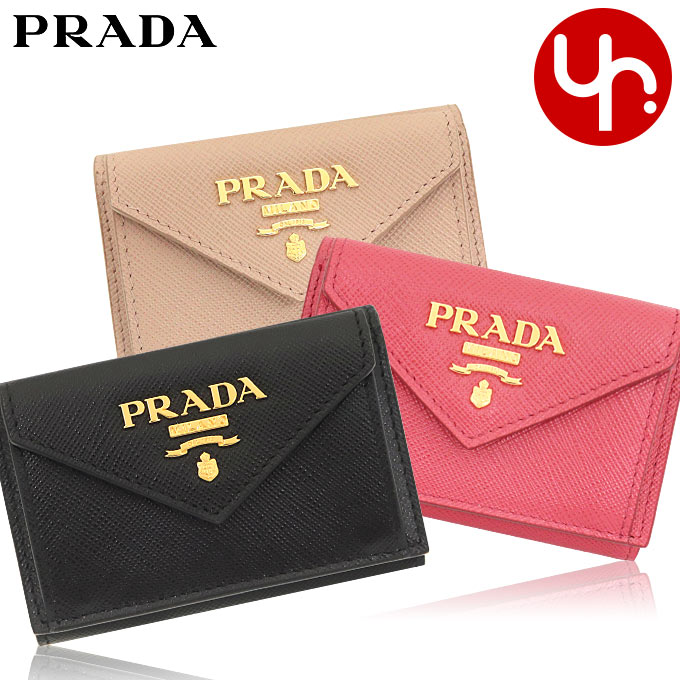 24時間限定ポイント2％】プラダ PRADA 財布 三つ折り財布 1MH021 QWA 