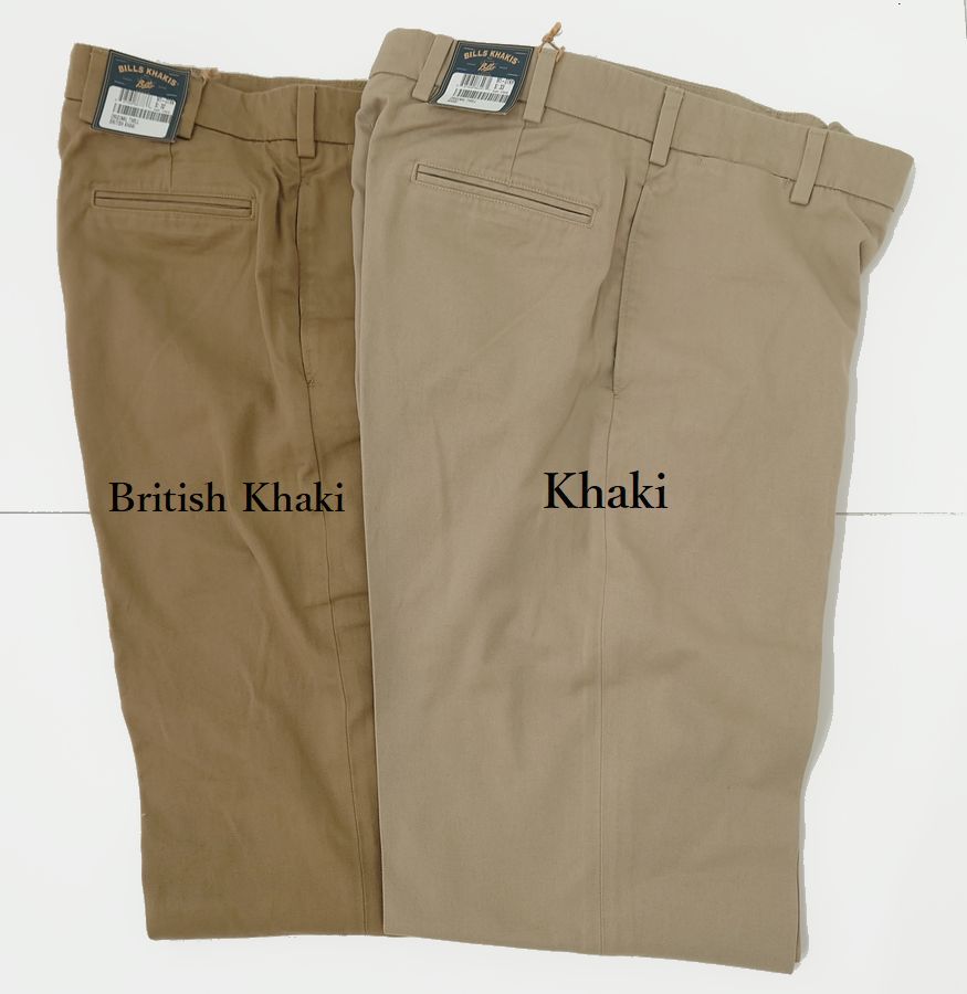 ビルズカーキ（Bills Khakis) M-1 CHINO PANTS(チノパンツ）ノータック