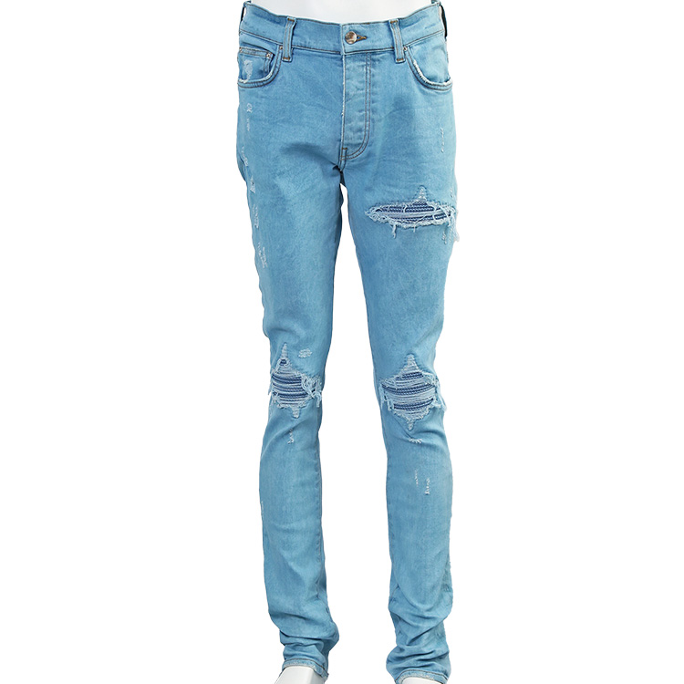 AMIRI（アミリ） AMDNSY1022 ASHLEY_BLUE Overdyed Mesh MX1 JEAN