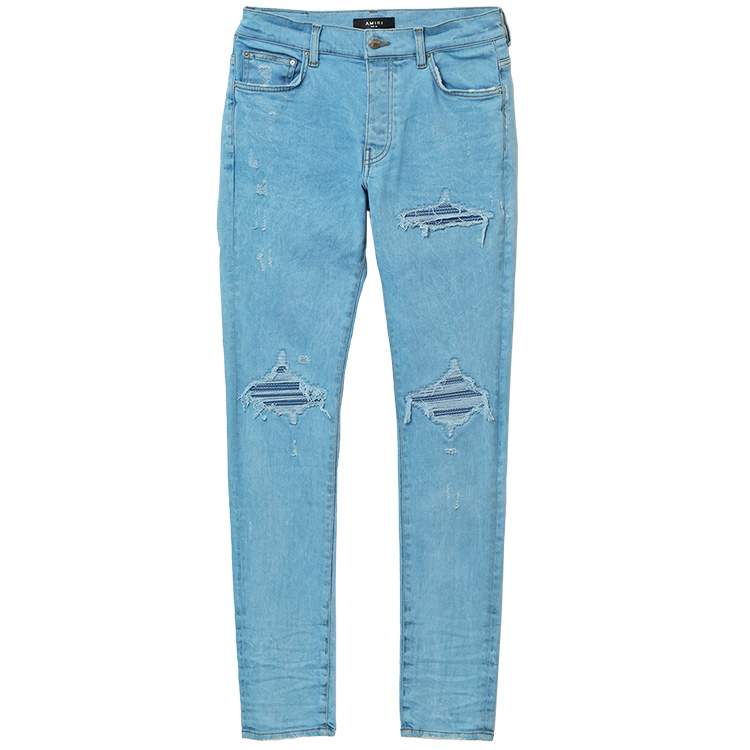 AMIRI（アミリ） AMDNSY1022 ASHLEY_BLUE Overdyed Mesh MX1 JEAN