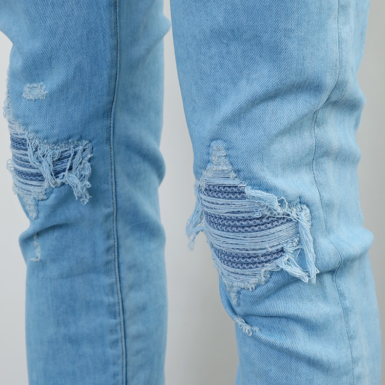 AMIRI（アミリ） AMDNSY1022 ASHLEY_BLUE Overdyed Mesh MX1 JEAN
