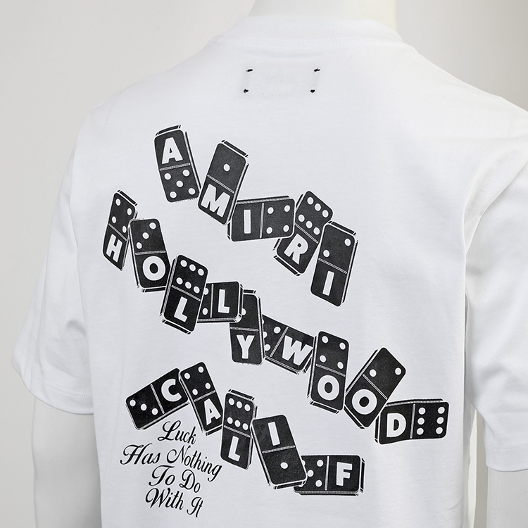 AMIRI(アミリ) Tシャツ DOMINO TEE AMTOJR1023-100 WHITE 2026プレ AMIRI(アミリ) Tシャツ DOMINO TEE AMTOJR1023-100 WHITE 2026プレ