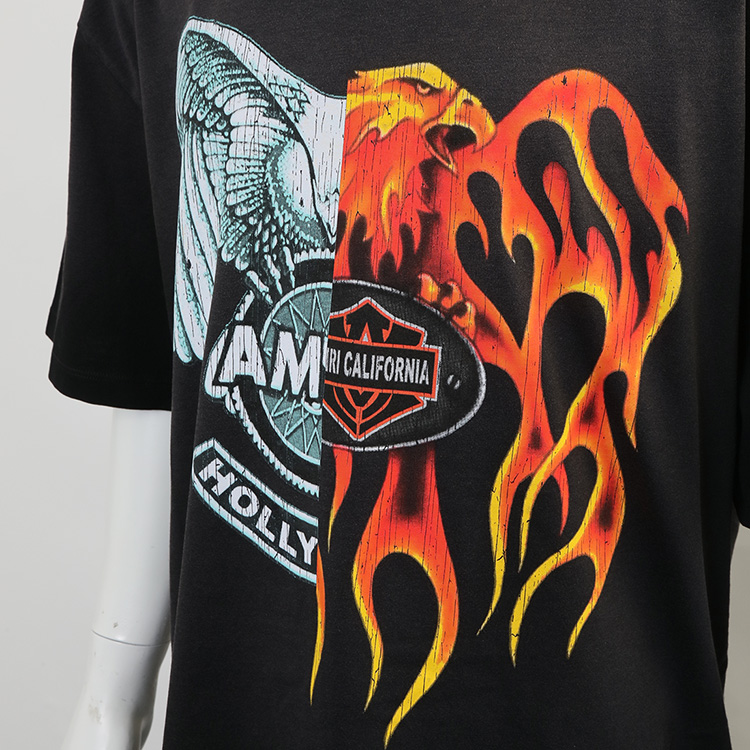 AMIRI（アミリ） Tシャツ SPLICED LOGO TEE AMTOJR1043-001 BLACK