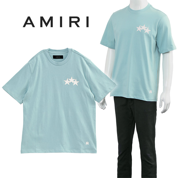 AMIRI アミリ Tシャツ THREE STAR TEE AMJYTE1148-OCEAN SKY