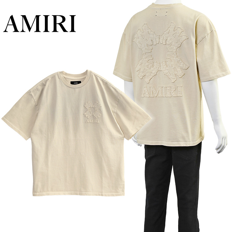 AMIRI【未使用品】MA Quadボーリングシャツ サイズL AMIRI（アミリ） MA クワッド オーバーサイズ Tシャツ AMTOJR1029-127
