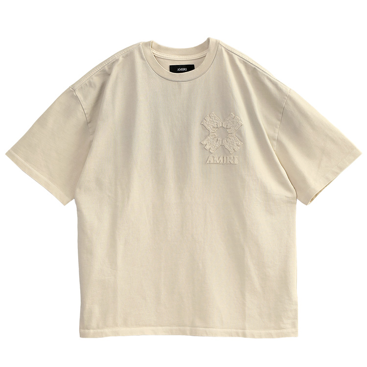 新品タグ付!AMIRI~アミリ コットンカシミヤ USA製 Mサイズ ☆関税・送料込み☆【AMIRI】アミリ ロゴ Tシャツ (AMIRI/Tシャツ