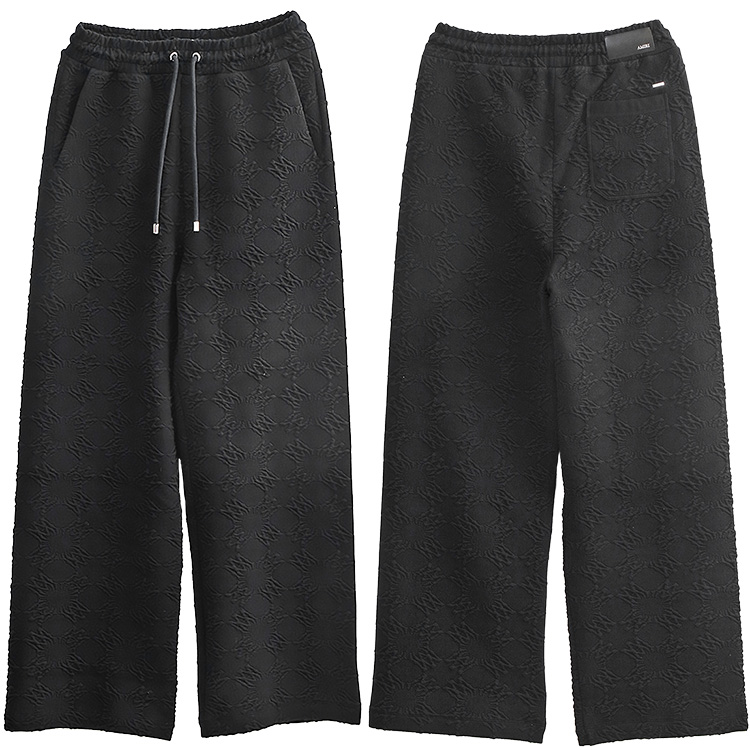 AMIRI（アミリ） MA QUAD 総柄 ワイド スウェットパンツ メンズ