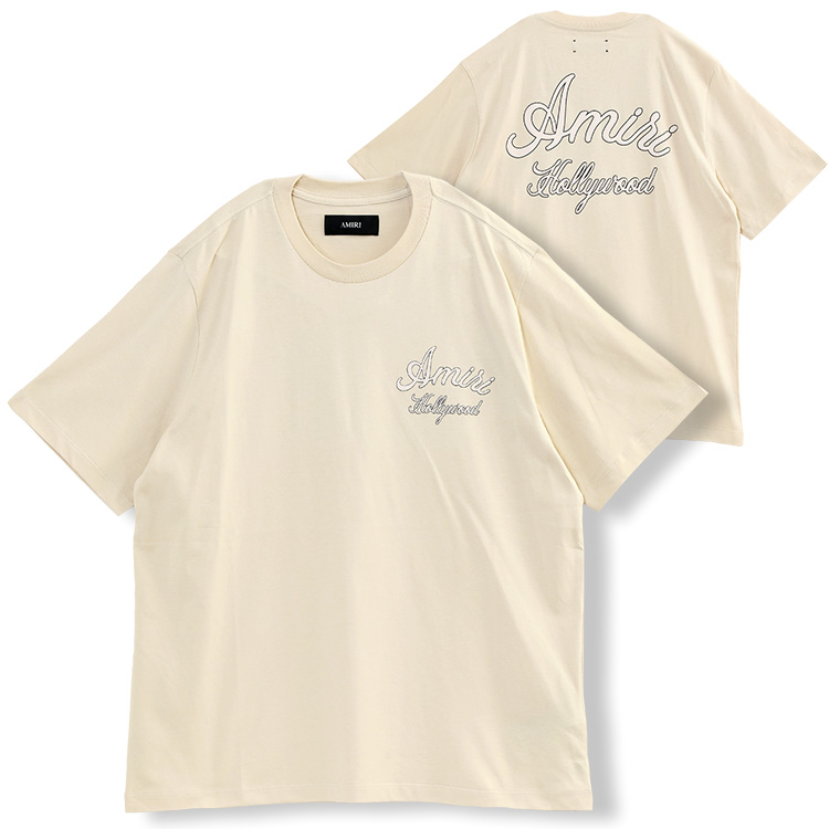 完売必至【アミリ】MAクワッド 半袖Tシャツ コットン アイボリー amiri シャツ（メンズ半袖Tシャツ、カットソー）｜トップス